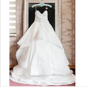 Hayley Paige Apollo Ivory Silk Ball Gown Dress